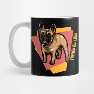 French Bulldog In Abstract Mug